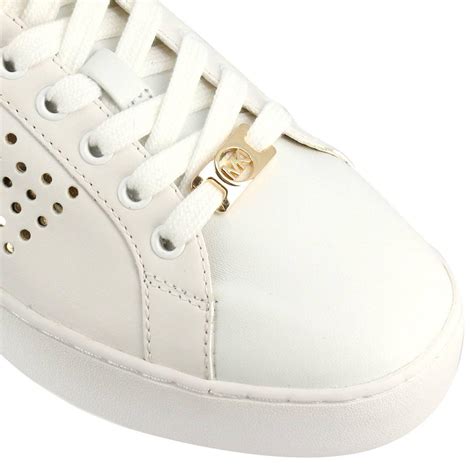 michael kors women's white leather sneakers|michael kors black wedge sneakers.